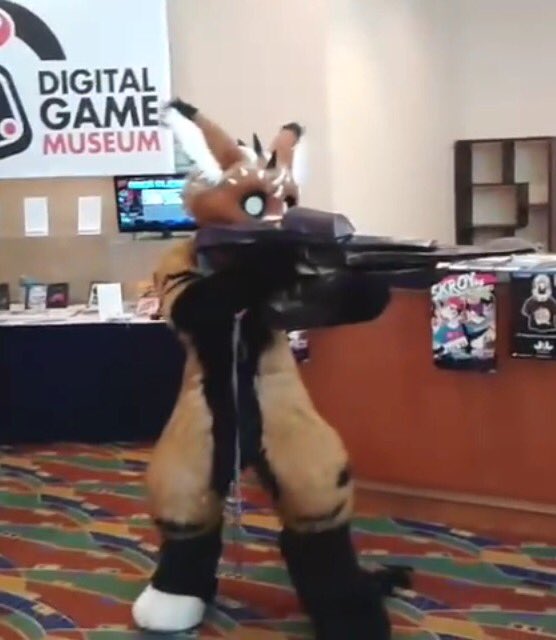 furry with gun